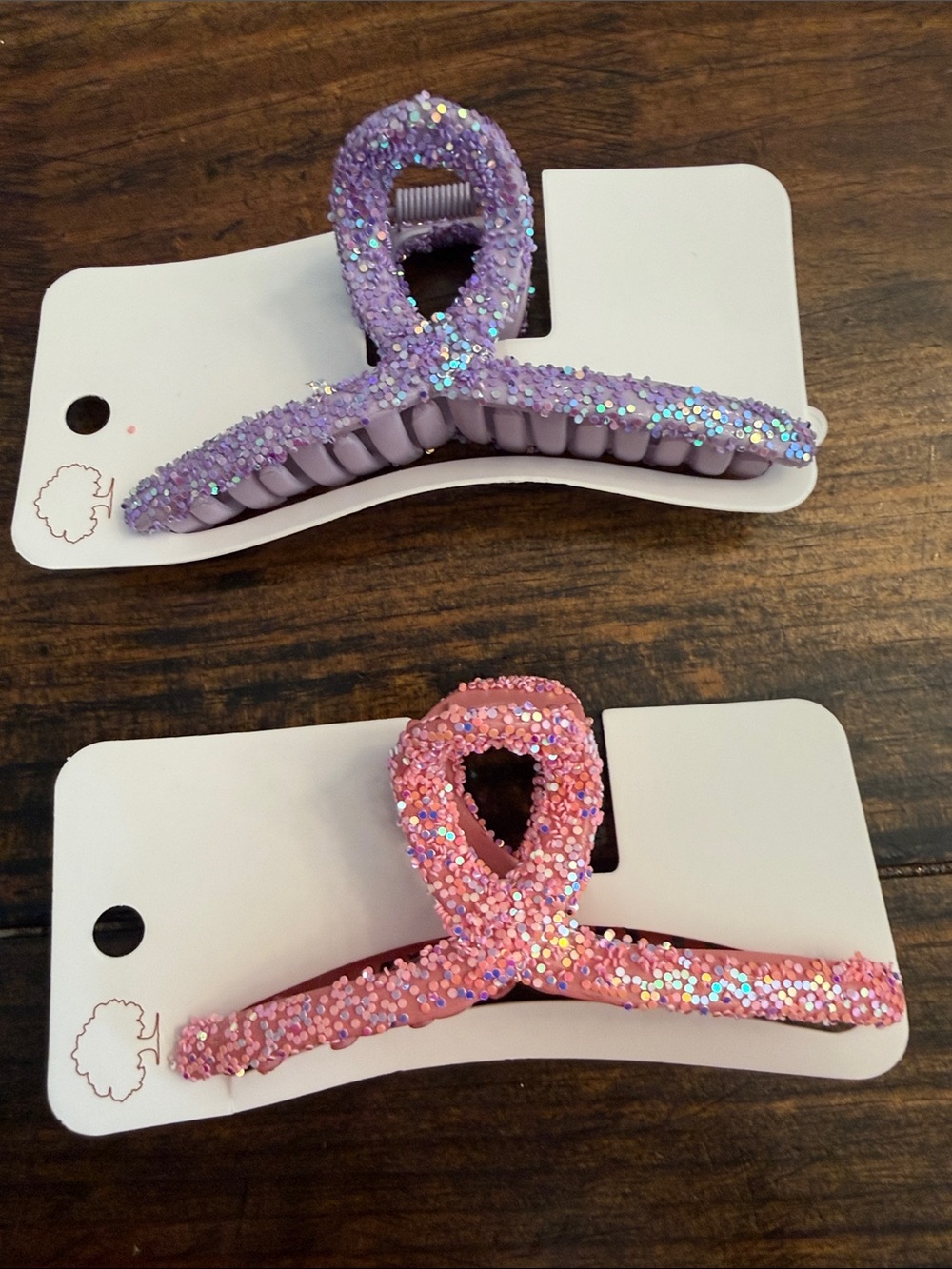 Pretty Sparkle Jelly Hair Claw Clips: Two Colors Available (OS)